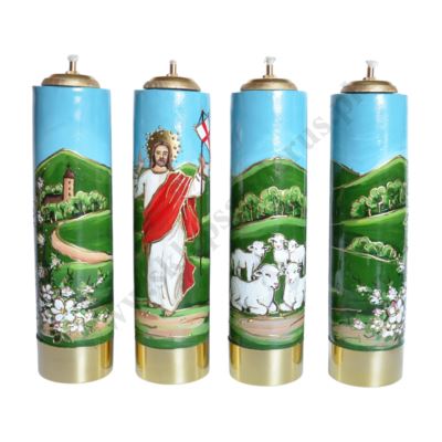 ŚWIECE WIELKANOCNE - wys. 30 cm - komplet - 74513