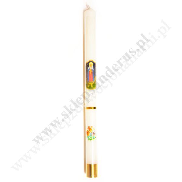 GROMNICA PARAFINOWA - BIAŁA Z NAKLEJKĄ - 40.5/2.9