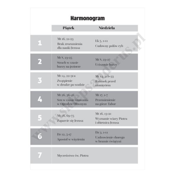 SPRAWDZIANY WIELKOPOSTNE 2026 - WIELKI POST ZE ŚW. PIOTREM - KPL. 30 szt. - 56620