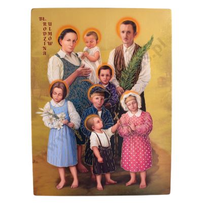 BŁ. RODZINA ULMÓW - ikona 29 x 39 cm - 7932