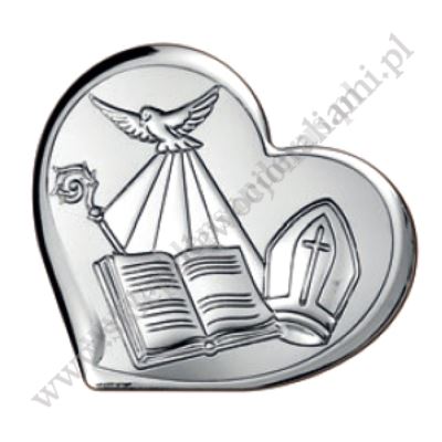 PAMIĄTKA BIERZMOWANIA - OBRAZEK SREBRNY - 6537/1