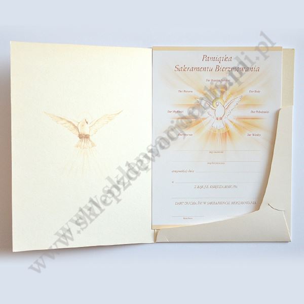 PAMIĄTKA SAKRAMENTU BIERZMOWANIA - 50677