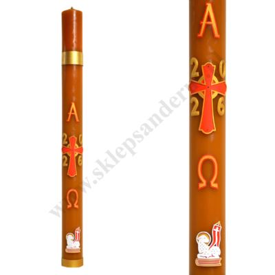 PASCHAŁ PARAFINOWO-WOSKOWY Z NADSTAWKĄ - wys. 120 cm - 88070