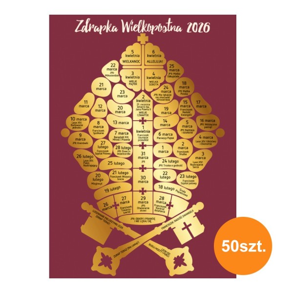 ZDRAPKA WIELKOPOSTNA 2026 - zestaw 50 szt.