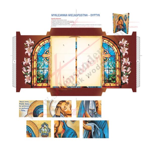 WYKLEJANKA WIELKOPOSTNA - DYOTYK - kpl.10 szt. - 79535