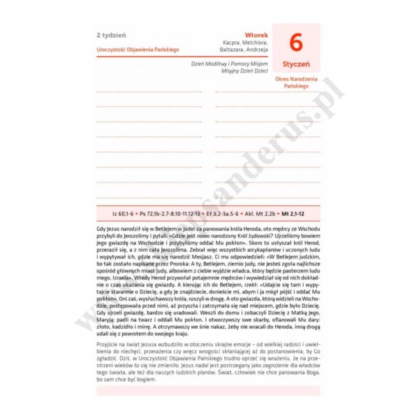 AGENDA BIBLIJNA 2026 - DUŻY FORMAT