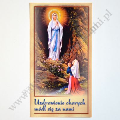 OBRAZEK Z MODLITWĄ CHOREGO - obrazek 7 x 13 cm - 87832