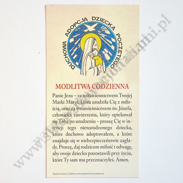 DUCHOWA ADOPCJA - obrazek 7 x 13 cm - 87824