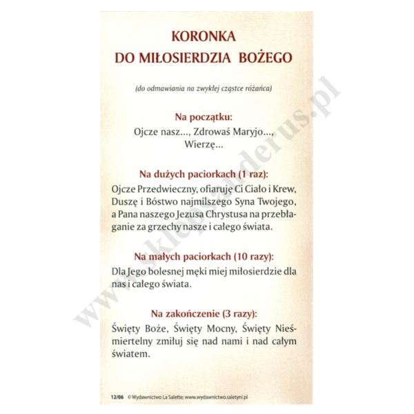 JEZU UFAM TOBIE - obrazek 7 x 13 cm - paczka 100 szt. - 71787