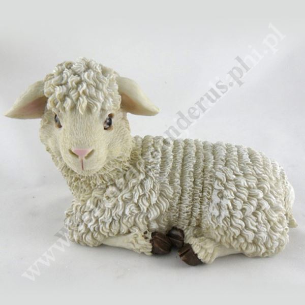 BARANEK WIELKANOCNY LEŻĄCY - wys. 13.5 cm - A2533