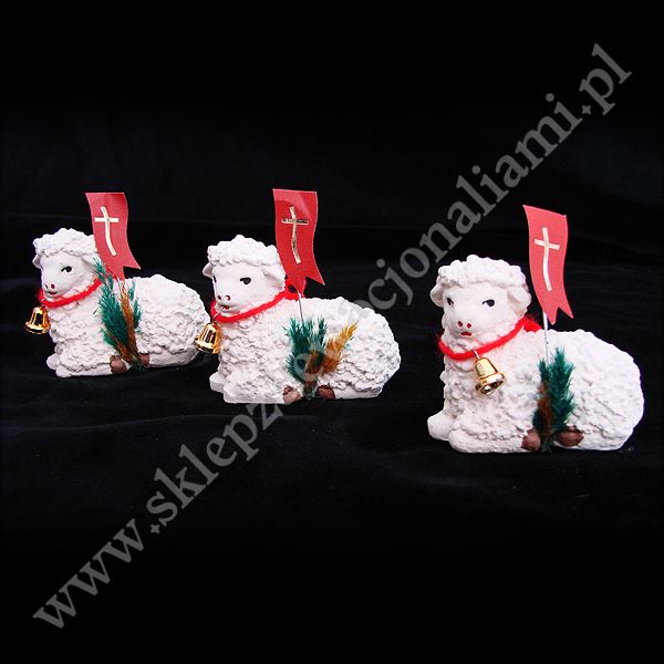 BARANEK WIELKANOCNY LEŻĄCY - wys. 6 cm - BL02