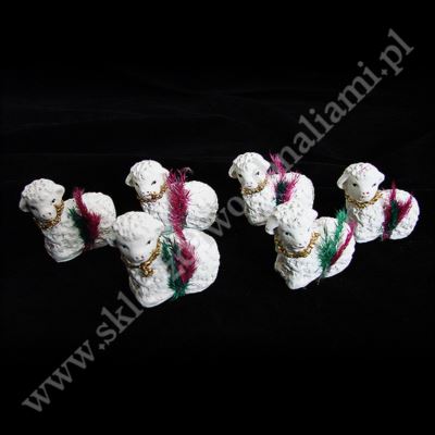 BARANEK WIELKANOCNY LEŻĄCY - wys. 4 cm - BL00