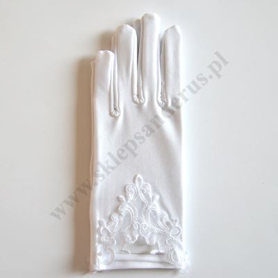 RĘKAWICZKI KOMUNIJNE DLA DZIEWCZYNKI - 0064