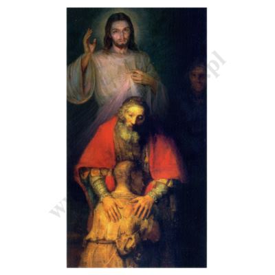 JEZU UFAM TOBIE, POWRÓT SYNA MARNOTRAWNEGO - PAMIĄTKA I SPOWIEDZI ŚWIĘTEJ - obrazek 7 x 13 cm - paczka 100 szt. - 78935