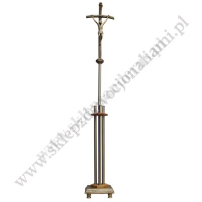 KRZYŻ PROCESYJNY Z PODSTAWĄ - wysokość 210 cm - 2985