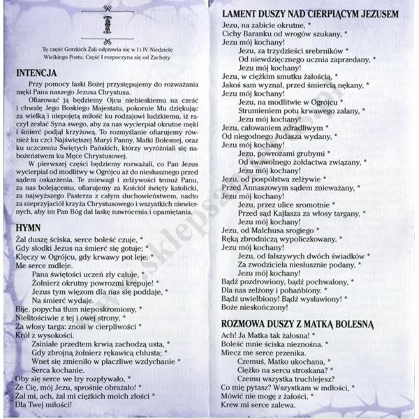 GORZKIE ŻALE - FOLDER