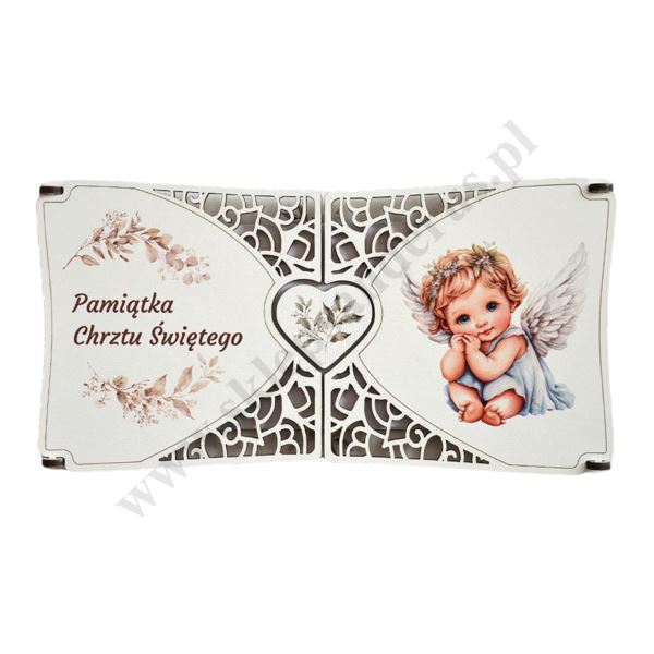 PAMIĄTKA CHRZTU ŚWIĘTEGO - format 22 x 11.5 cm - mix wzorów - 84619