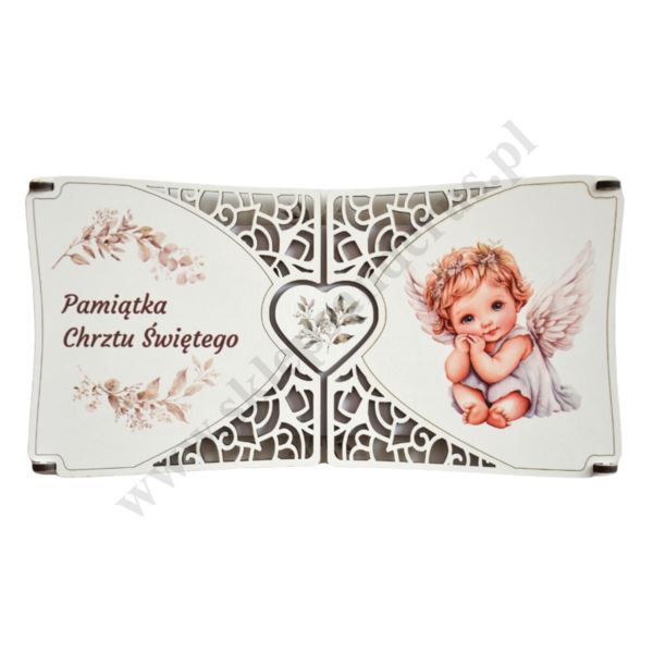 PAMIĄTKA CHRZTU ŚWIĘTEGO - format 22 x 11.5 cm - mix wzorów - 84619