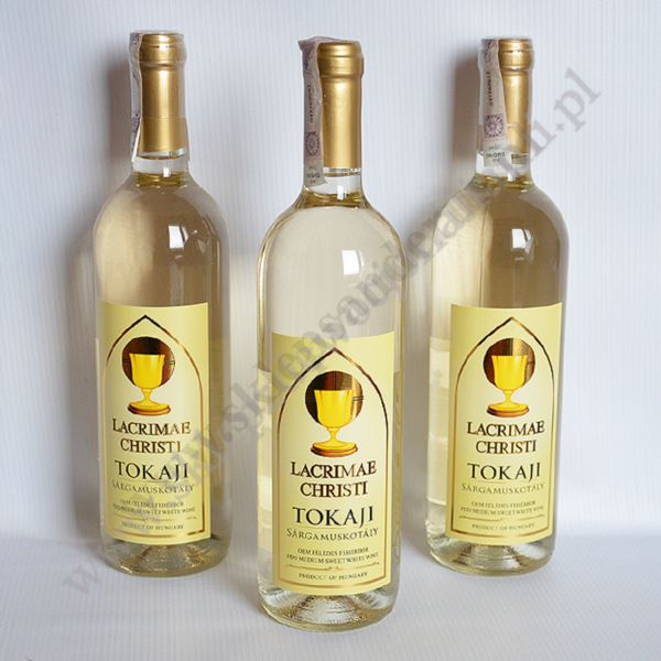 LACRIMAE CHRISTI - wino mszalne, białe półsłodkie