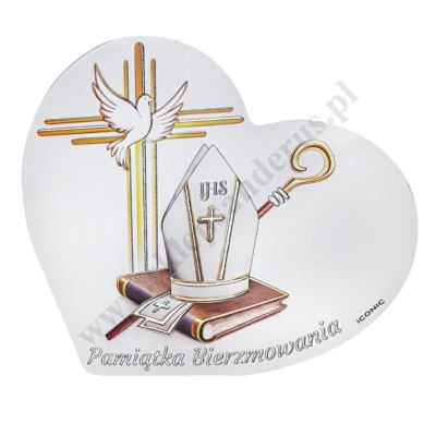 PAMIĄTKA BIERZMOWANIA - OBRAZEK -  14.5 x 16 cm - IC117/2
