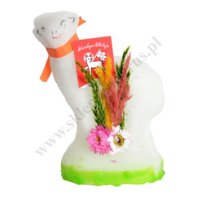 BARANEK WIELKANOCNY Z CUKRU - wys. 14 cm - 61711