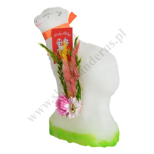 BARANEK WIELKANOCNY Z CUKRU - wys. 14 cm - 61711
