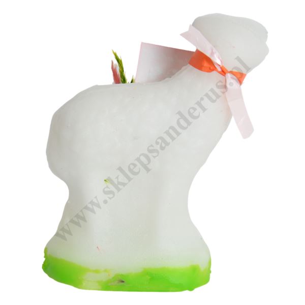 BARANEK WIELKANOCNY Z CUKRU - wys. 14 cm - 61711