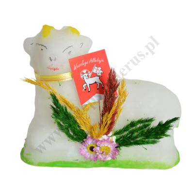 BARANEK WIELKANOCNY Z CUKRU - wys. 11 cm - 61712