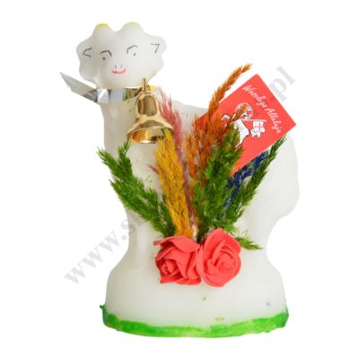 BARANEK WIELKANOCNY Z CUKRU - wys. 18 cm - 74682