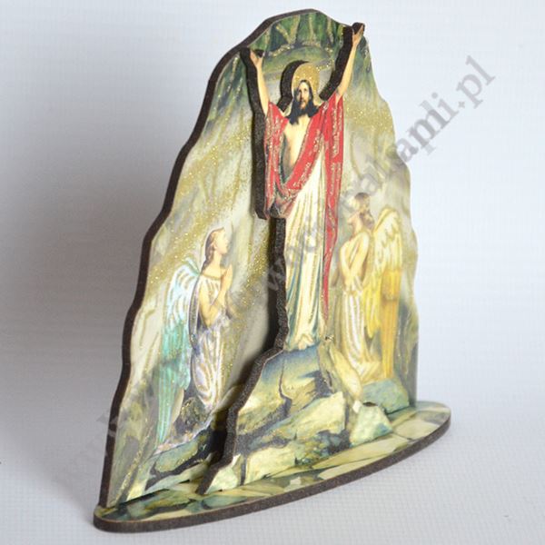 GROTA JEZUSA ZMARTWYCHWSTAŁEGO - statuetka 12.3 x 11 cm - 74739