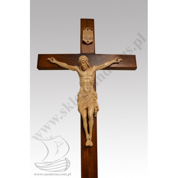 KRZYŻ OŁTARZOWO PROCESYJNY DREWANIANY 6815