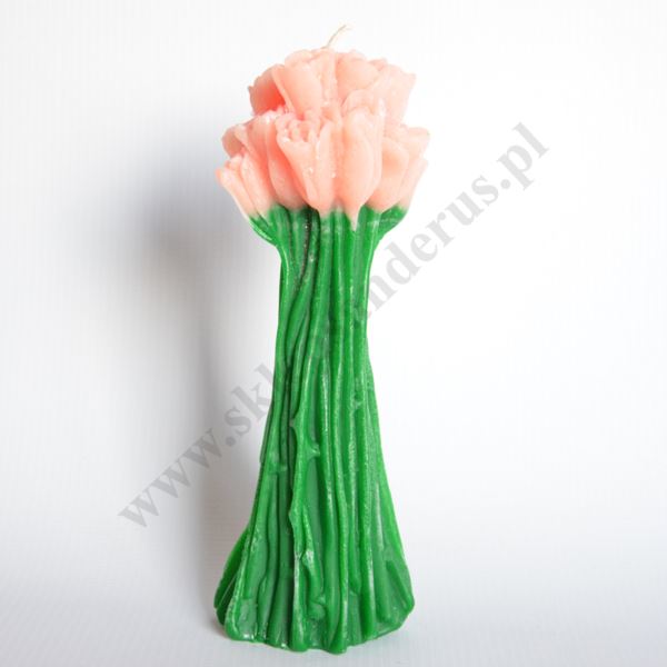 ŚWIECA BUKIET RÓŻ - mix kolorów - 50989