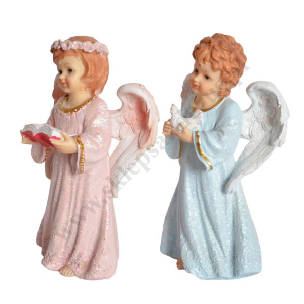 ANIOŁEK - wys. 21.5 cm - mix wzorów - 3623