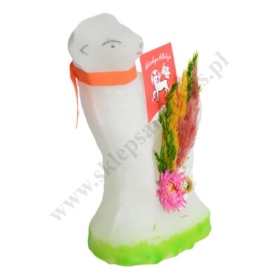 BARANEK WIELKANOCNY Z CUKRU - wys. 14 cm - 61711
