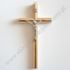 KRZYŻ DREWNIANY Z WSTAWKĄ METALOWĄ - wys.20 cm - 5064A