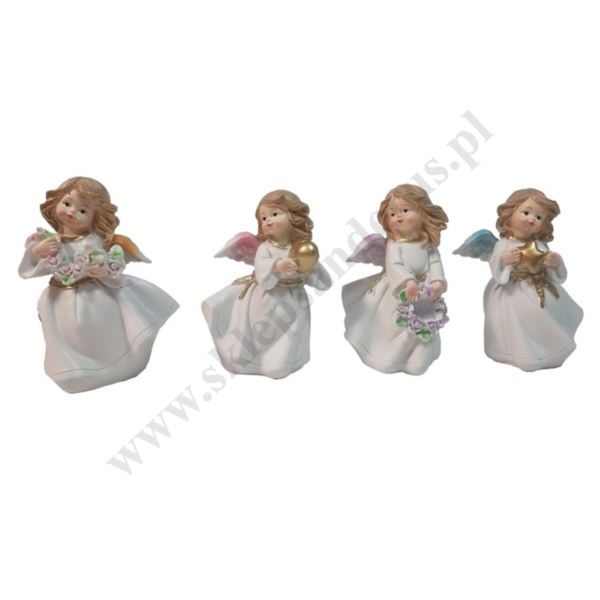 ANIOŁEK - wys. 12.5 cm - mix wzorów - A5656