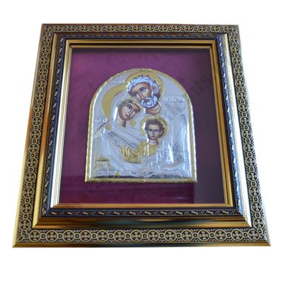ŚWIĘTA RODZINA - ikona w ramce za szkłem 45 x 50 cm - 88456