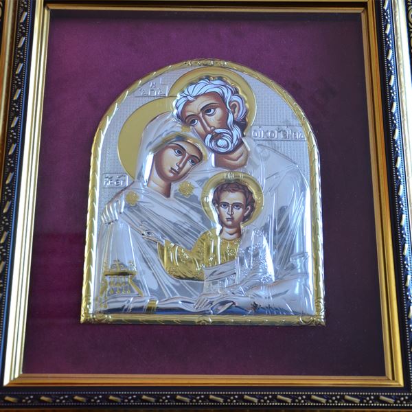 ŚWIĘTA RODZINA - ikona w ramce za szkłem 45 x 50 cm - 88456