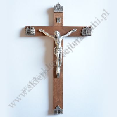 KRZYŻ DREWNIANY BAZYLIKI - wys.30 cm - 6422