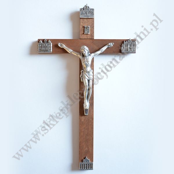 KRZYŻ DREWNIANY BAZYLIKI - wys.30 cm - 6422