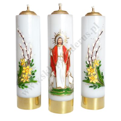 ŚWIECE NA WIELKANOC - wys. 30 cm - komplet - 62571