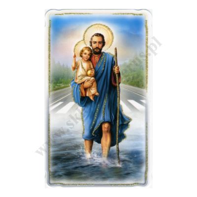 ŚWIĘTY KRZYSZTOF - obrazek 6.2 x 10.4 cm - paczka 100 szt. - 51091