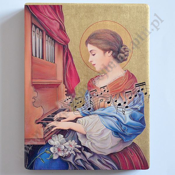 ŚWIĘTA CECYLIA - ikona 12 x 16 cm - 11205