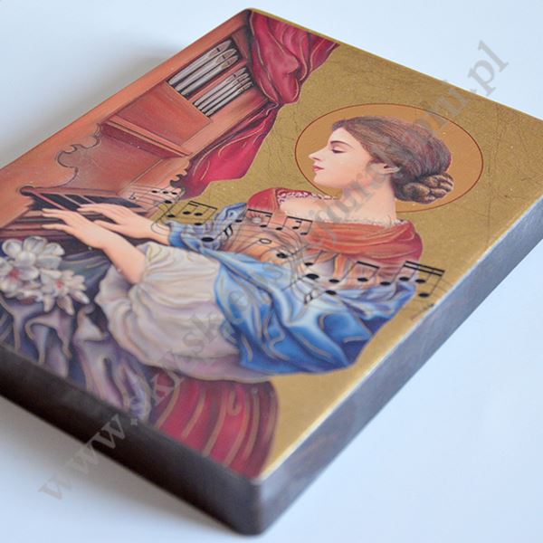 ŚWIĘTA CECYLIA - ikona 12 x 16 cm - 11205