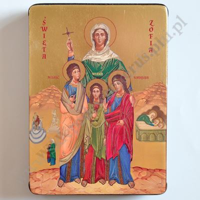 ŚWIĘTA ZOFIA - ikona 12 x 16 cm - 3619-B