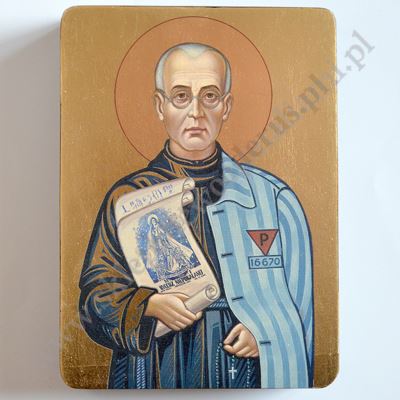 ŚWIĘTY MAKSYMILIAN KOLBE - ikona 12 x 16 cm - 3610-B
