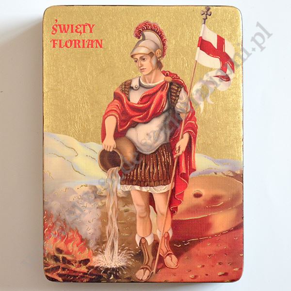 ŚWIĘTY FLORIAN - ikona 12 x 16 cm - 3475-B