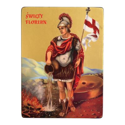ŚWIĘTY FLORIAN - ikona 17 x 23 cm - 5230
