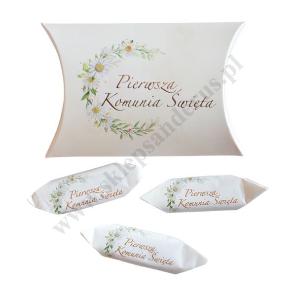 SŁODKIE PODZIĘKOWANIE KOMUNIJNE - trzy krówki - 89014