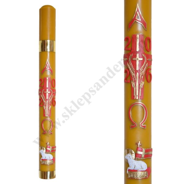 PASCHAŁ PARAFINOWO-WOSKOWY Z NADSTAWKĄ - wys. 90 cm - 64797